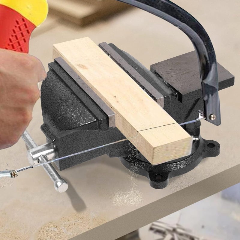 wiselifetech Bench Vise Heavy Duty 4 inch Table Clamp-Vise, Bench-Table Vice Clamp with 4-inch Jaw Width and 4.3-inch Jaw Opening, Woodworking Workbench Vise with Bolts & Nuts - Image 5
